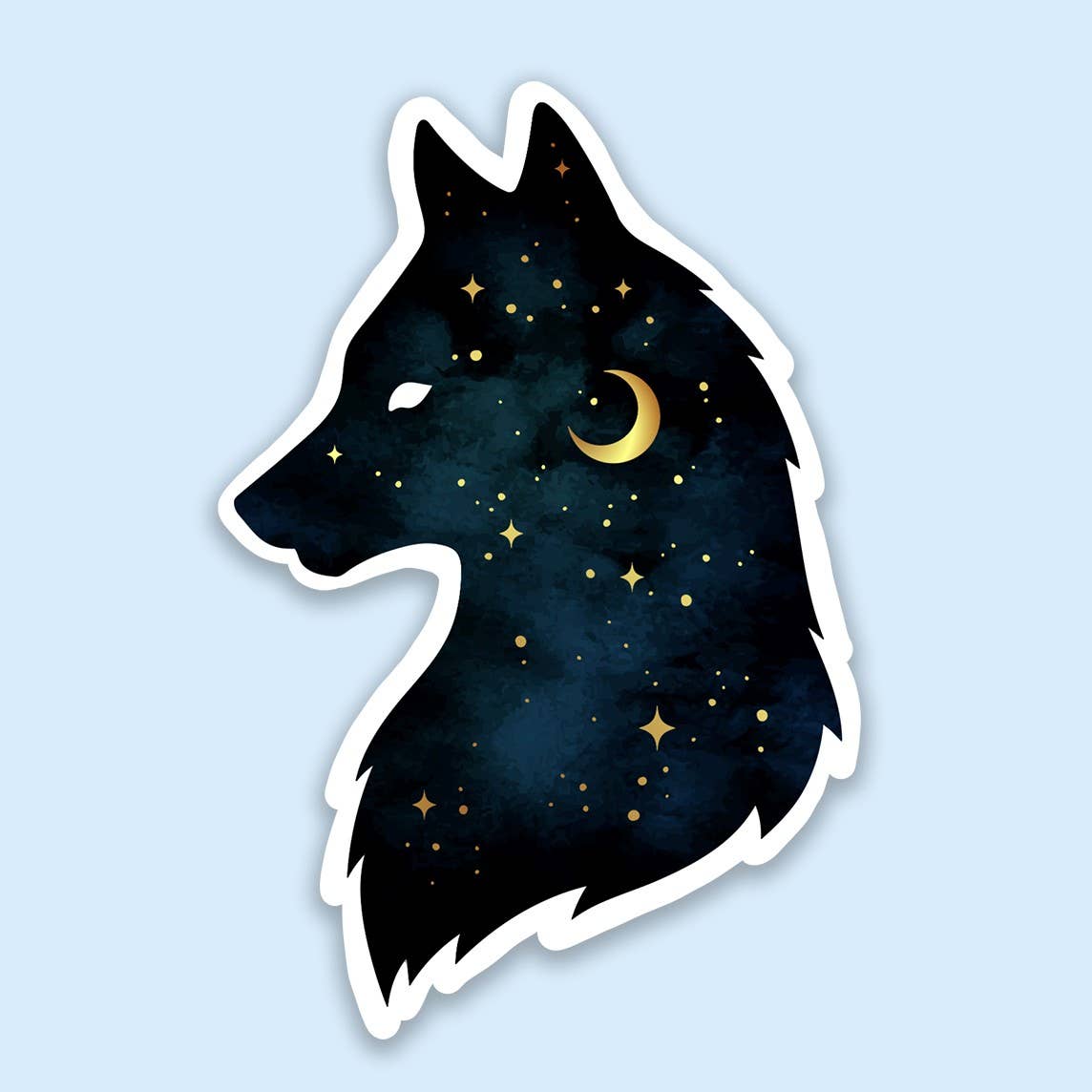 Moon Wolf Sticker