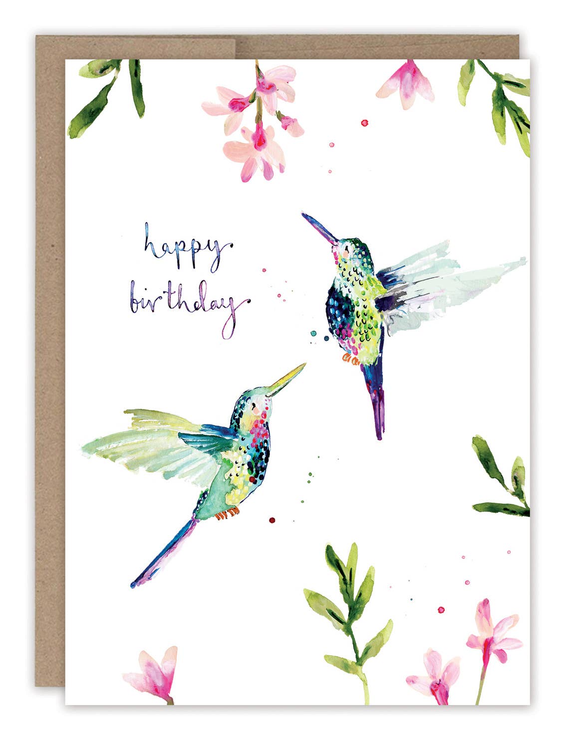 Hummingbirds Birthday Card